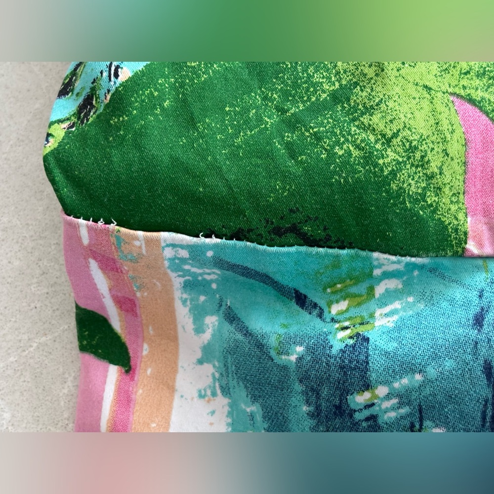 Coquette et Coquine Summer Floral Cotton Dress Forest Tropical Flared Sexy 1X - Picture 14 of 15
